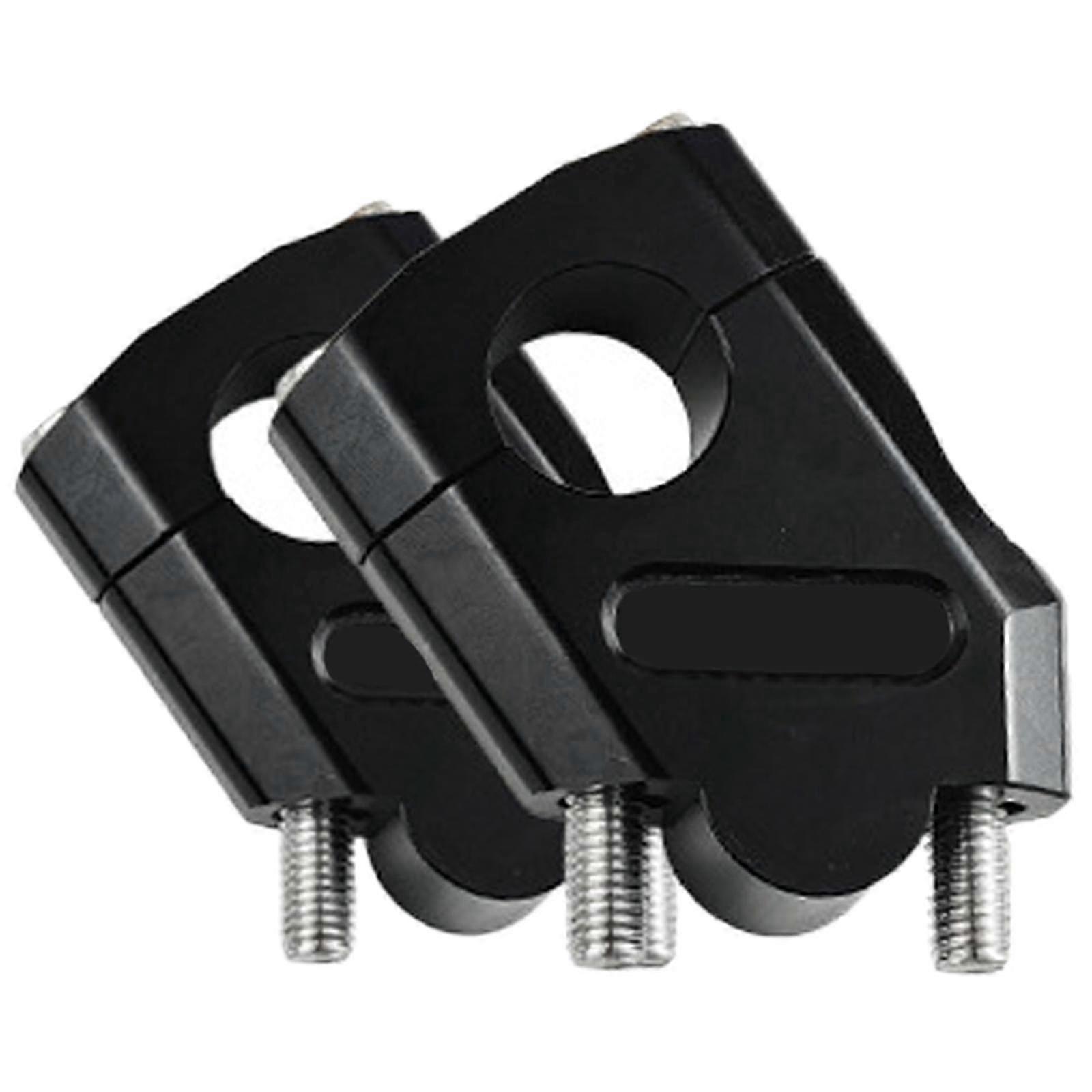 Ergonomic Motorbike Handlebar Risers with Height Adjustment Clamp Red Enhancing Riding Comfort - Pack of 2 Edition 0816