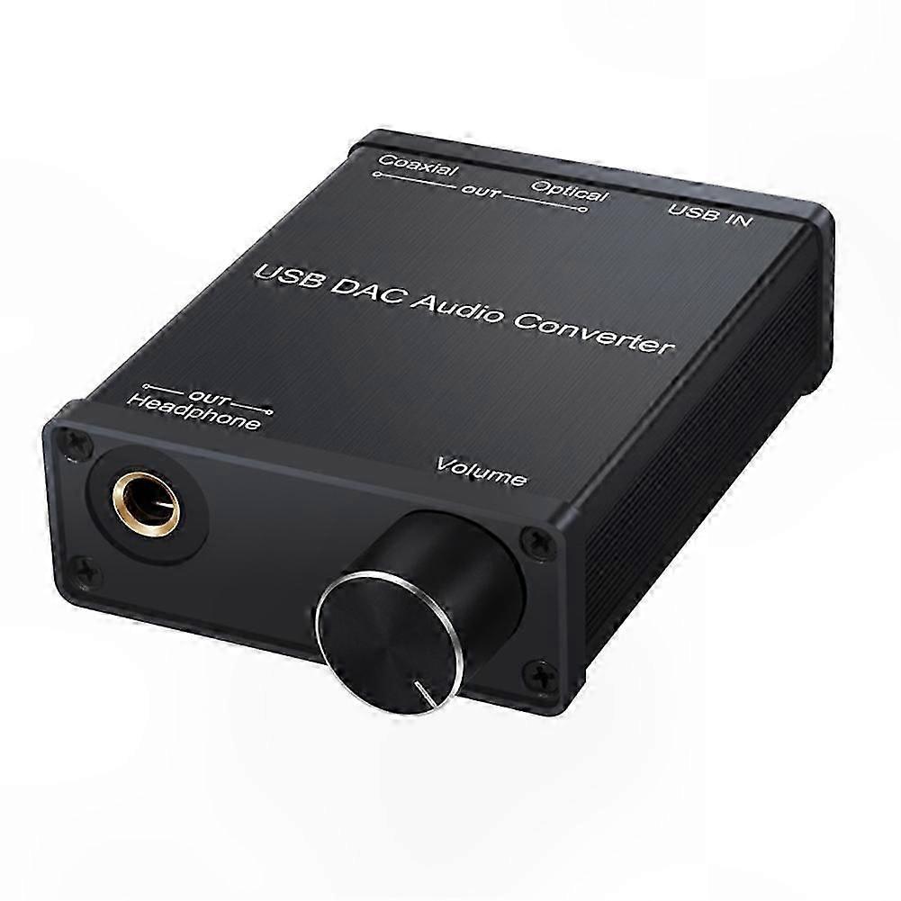 Digital to Analog Audio Converter with USB DAC and Headphone Amp Adapter