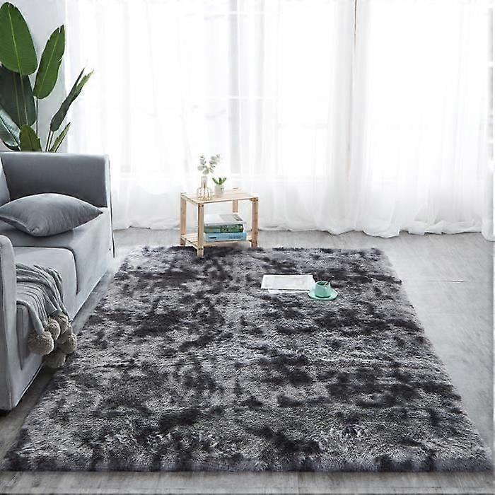 Rug - TEMPSA - 160x80cm - Shaggy - Non-slip - Dark grey