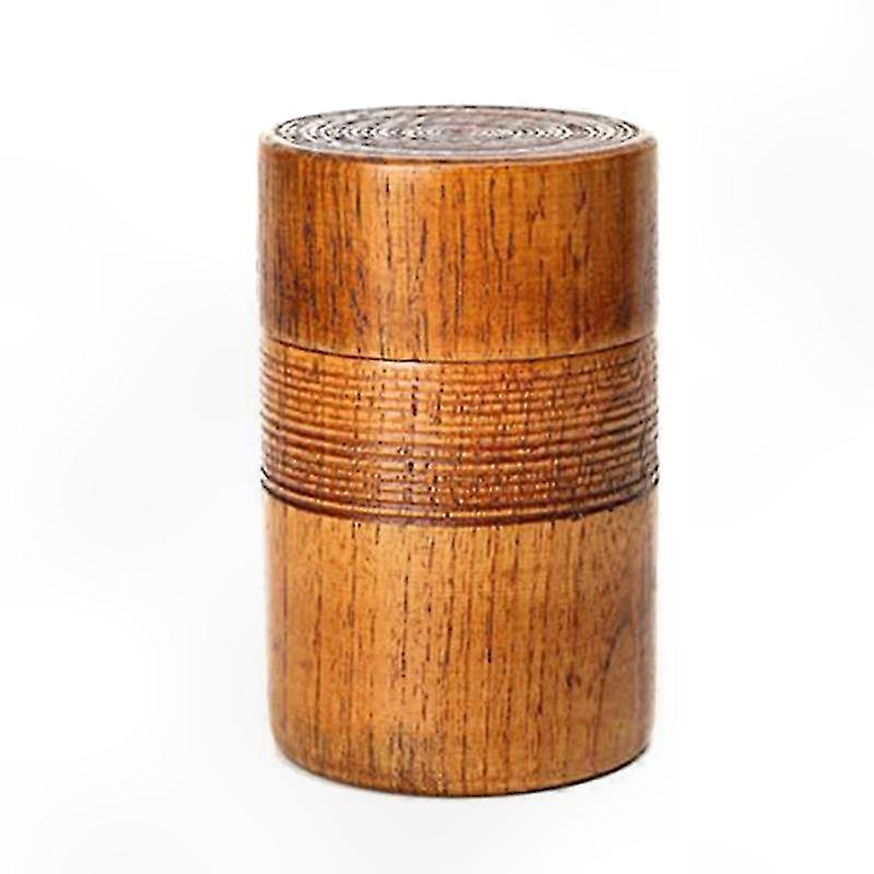 Houten theepot handgemaakte kung fu thee set draagbare reizen thee opslag snoep noot koffieboon poeder verpakt verzegeld blikje, 1 stuks