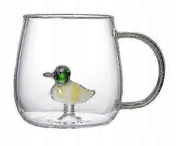 Duck Clear Glass Mug, Borosilicate Glass, 400ml