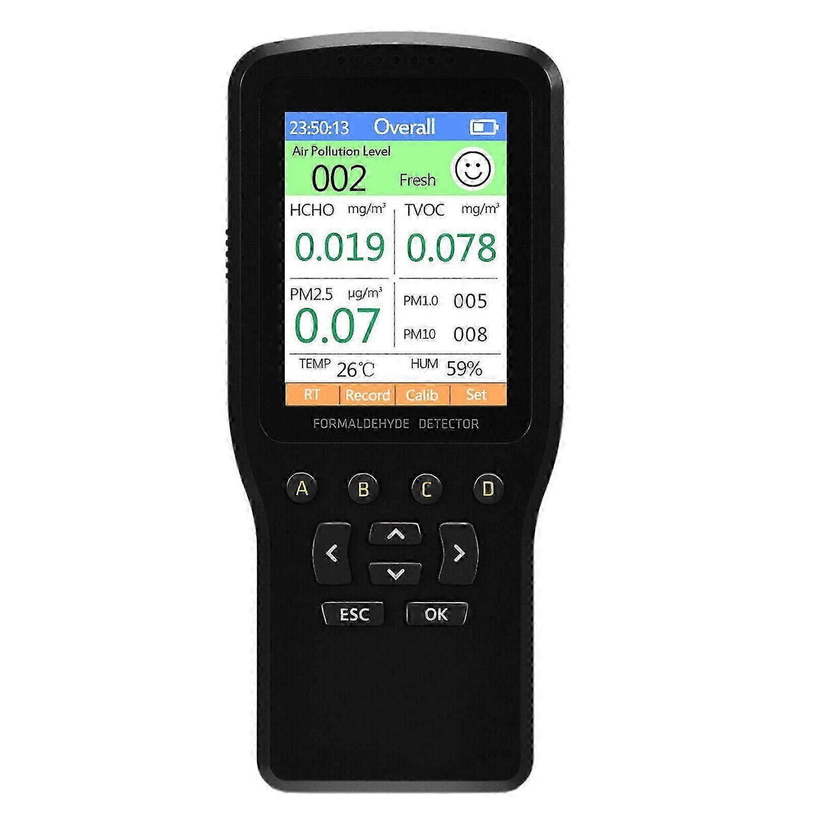 PM2.5 PM10 AQI Monitor HCHO TVOC Tester Air Quality Monitor Detector