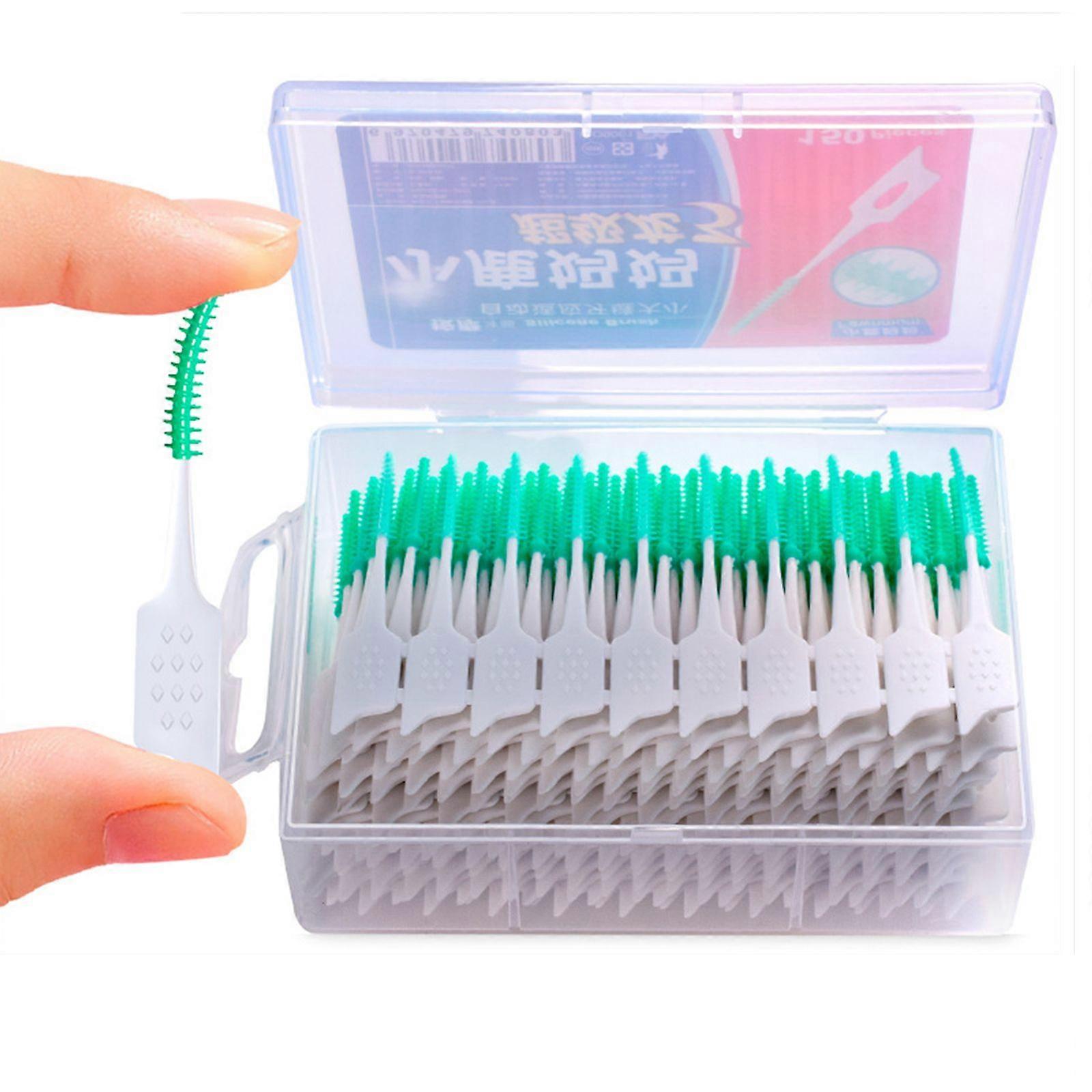 150pcs Toothpick Soft Silicone Tooth Picks Dental Floss Interdental Brush Teeth Stick Dental Hygiene Tools