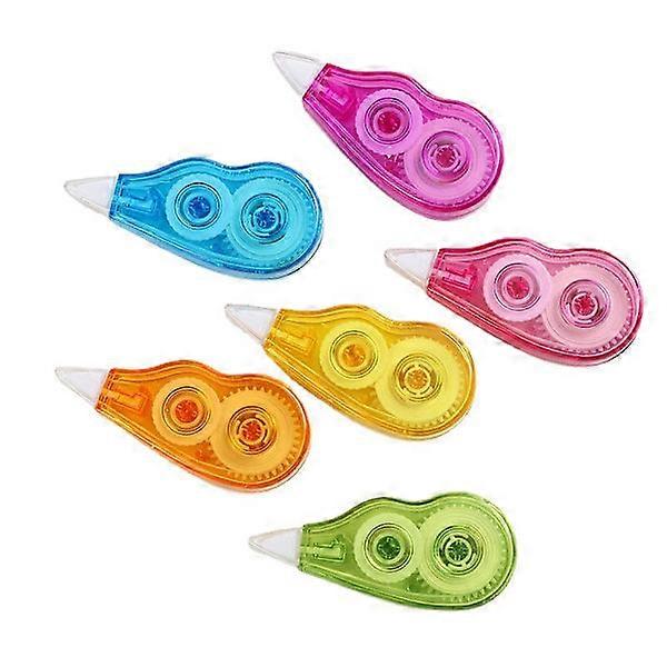 6 pcs White Correction Tape, Mini Pocket Mouse Correction Tape