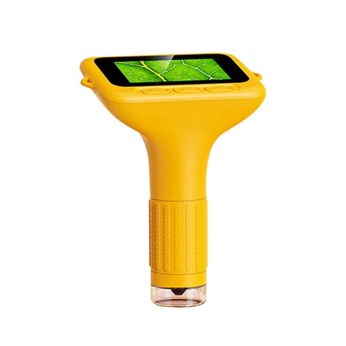 Kids Microscope 1080P 3 Inch 1000x Zoom Yellow