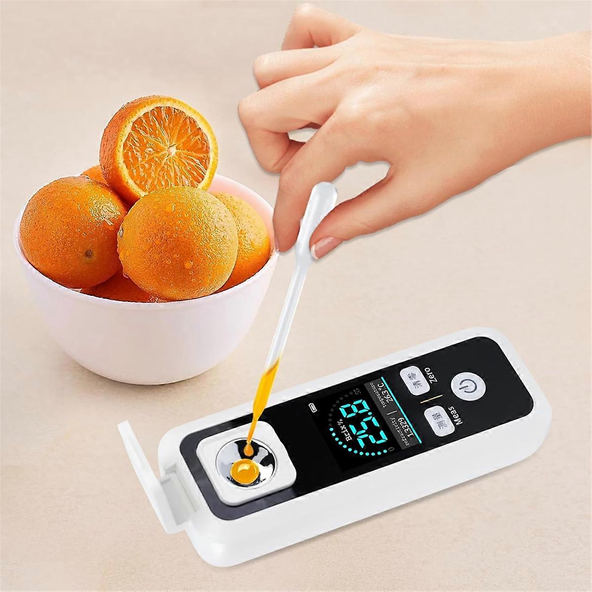 Digital Sugar Refractometer, 0-55% Meter with ATC, Precision Rechargeable Sugar Content Meter for Ju