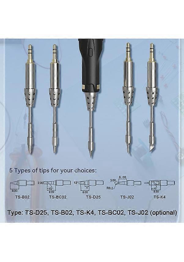 Hallow Miniware ts-bc02 Digital Soldering Iron Bit Accessory Internal Heated Type Welding