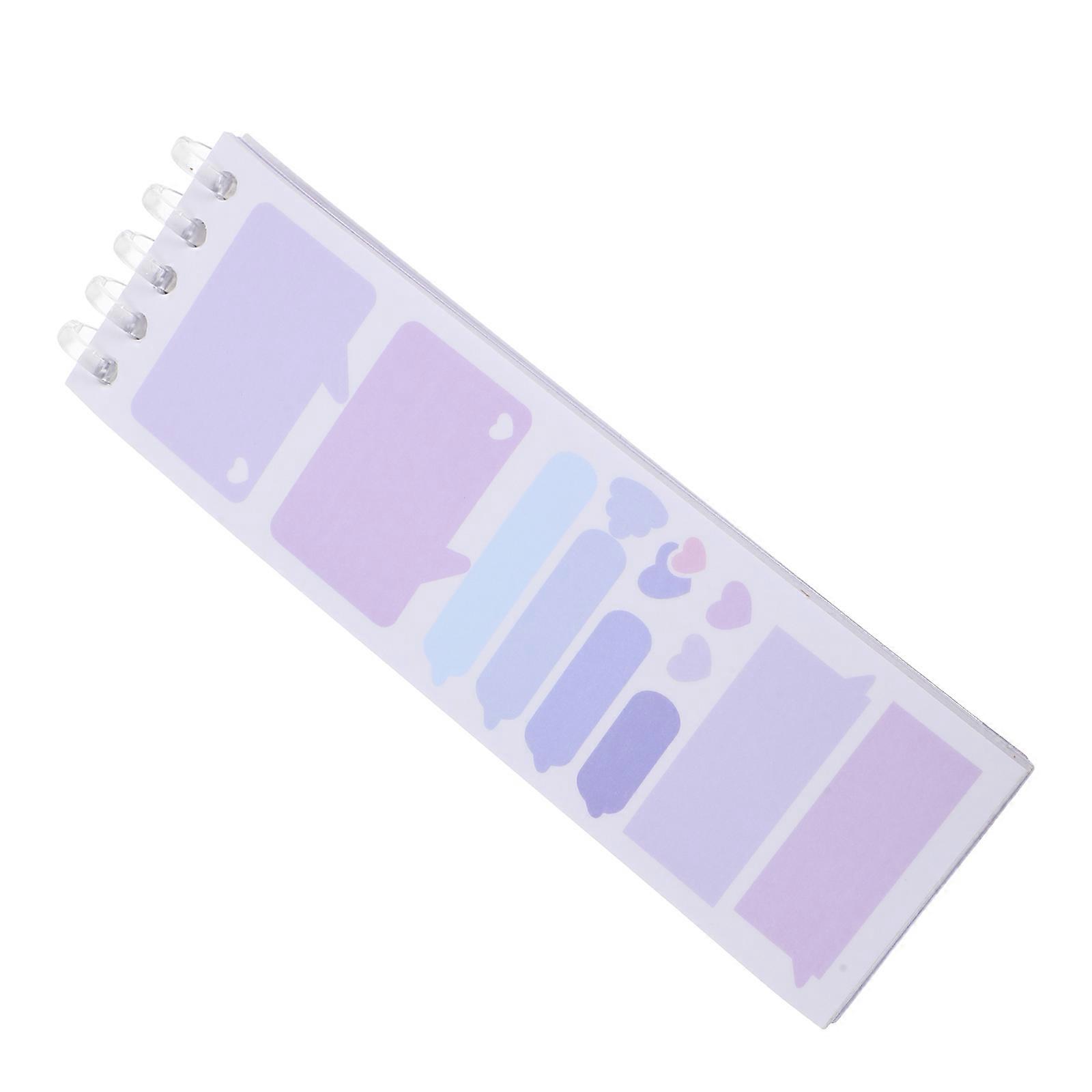 Aesthetic Stickers for Journaling with Gradient Design and Variety of Shapes for Office Multi Color PP Cover Paper