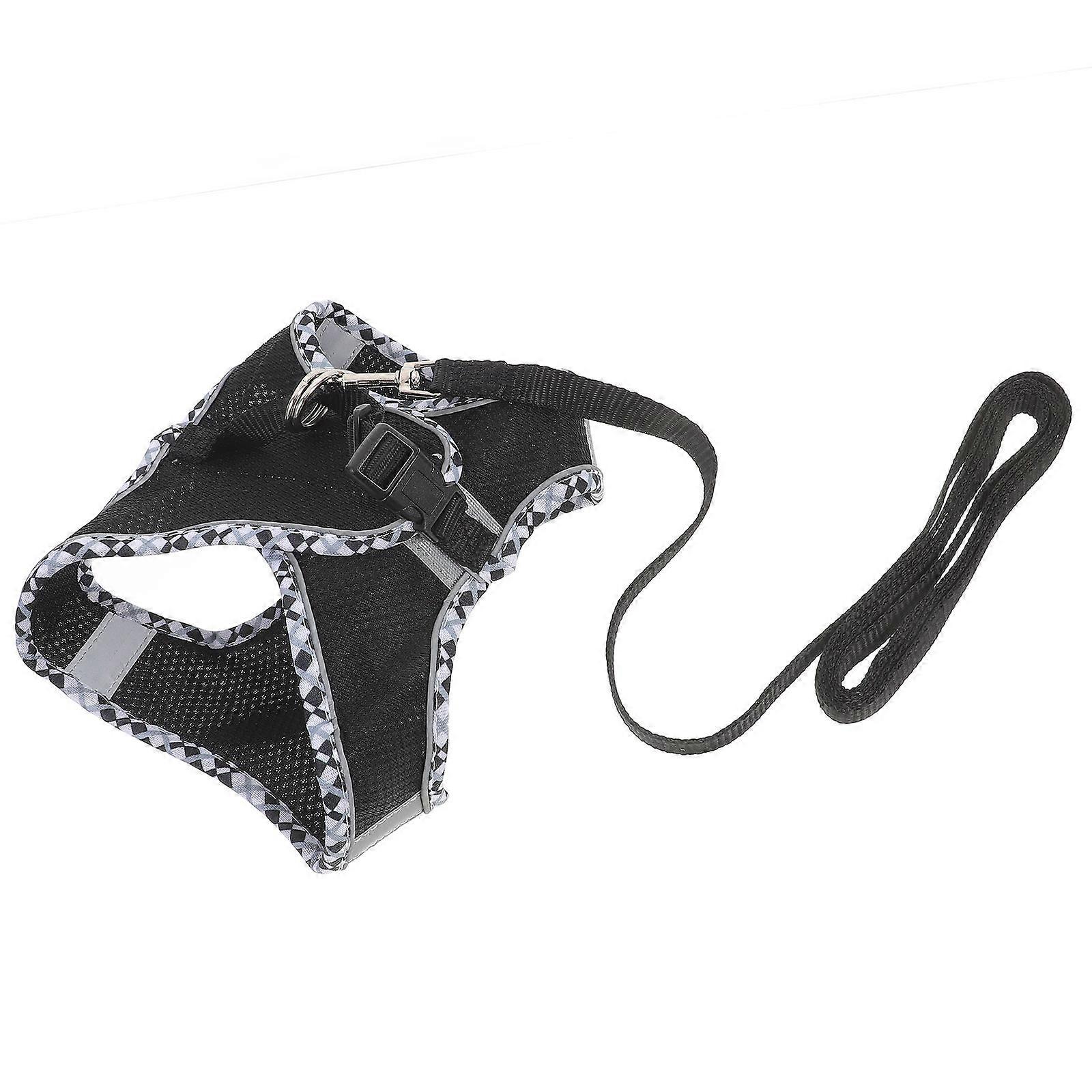 Puppy Harness and Leash Control Pets Movements Adjustable Durable for Outdoor Use 1Set