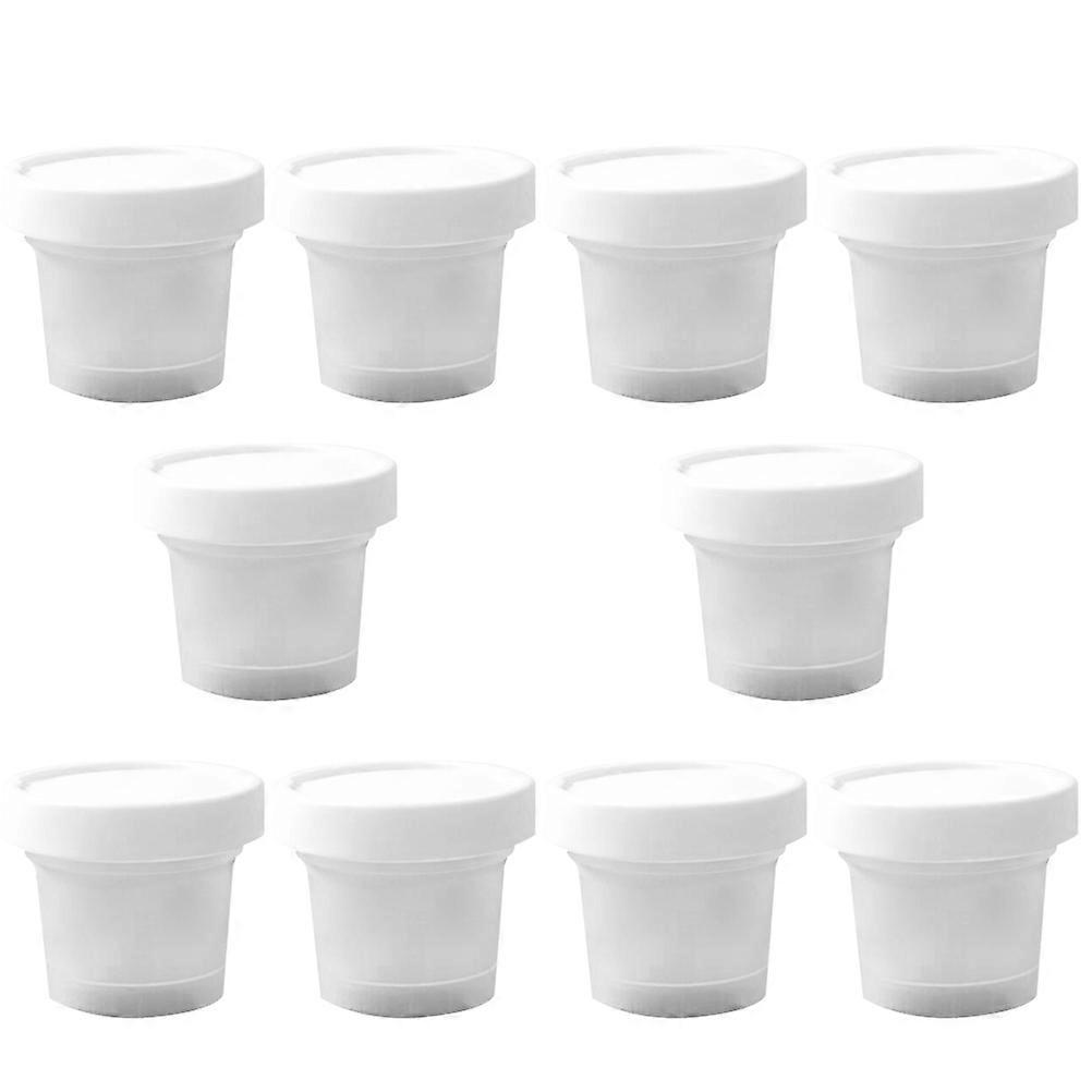 White Plastic Ice Cream Cup for Dessert Use Perfect for Home Parties and Restaurants 100ml