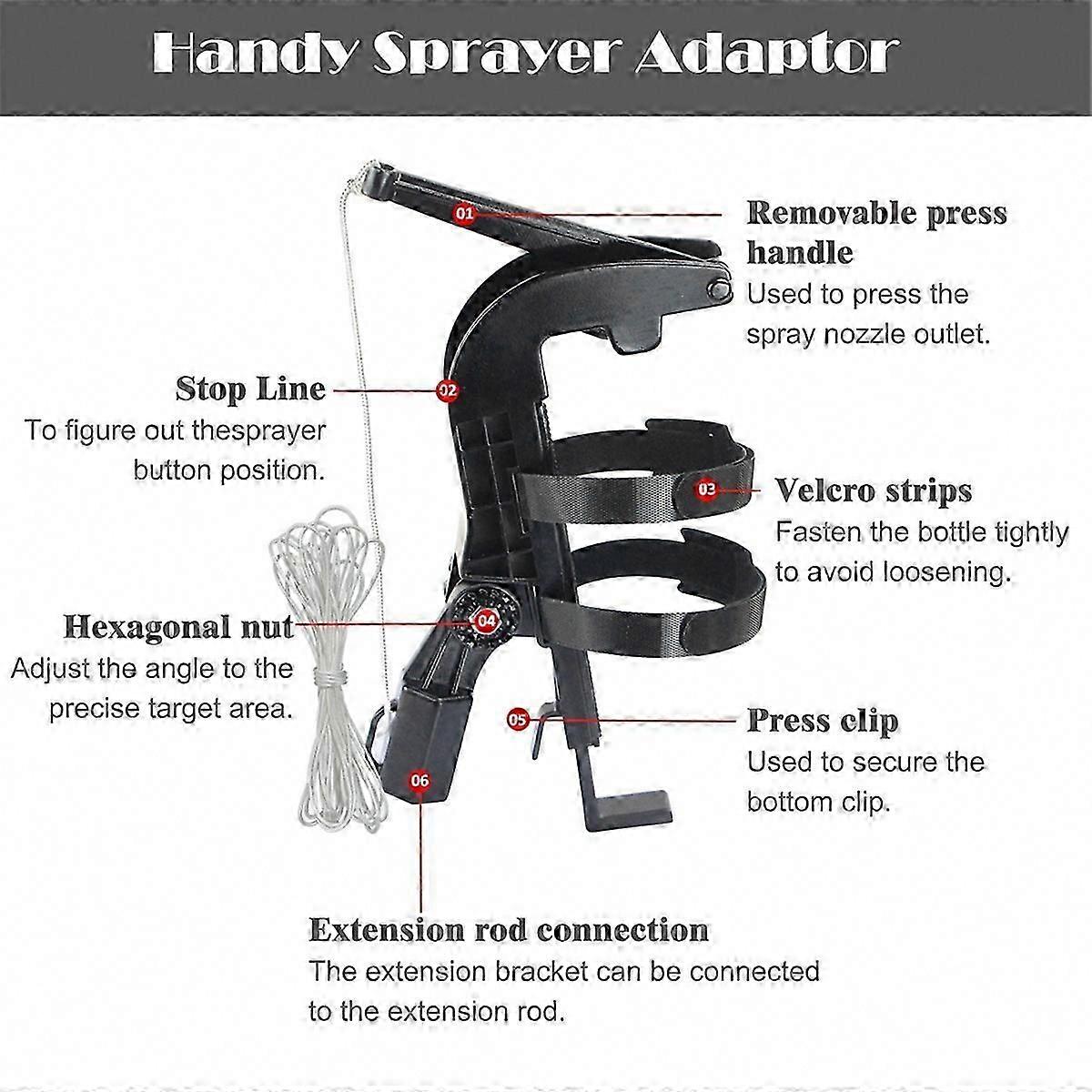 Adjustable Sprayer Bracket Adapter for Wasp Nest Aerosol Can Extension