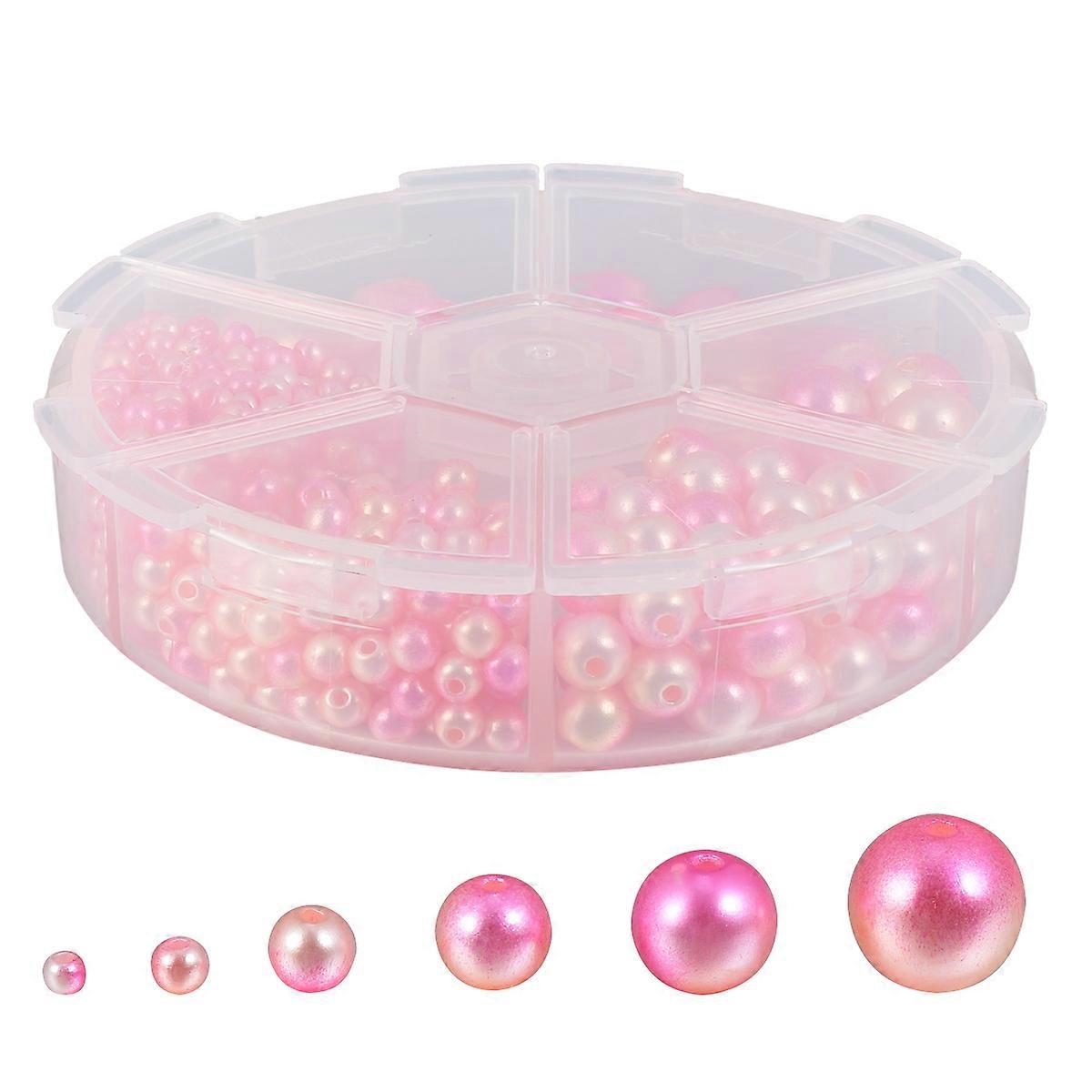 DIY Crafts Set with Assorted Color Plastic Beads for Handcraft Making 1 Box