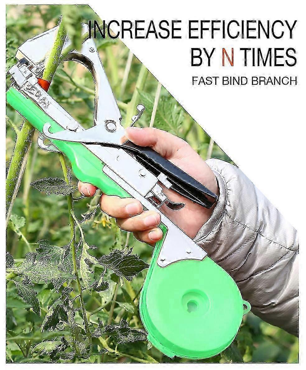 Plant Tying Machine, Electric Professional Vine Bunching Tool with Plant Tape, Plant Binding Machine, Vegetable Stem Binding Machine for Vegetables