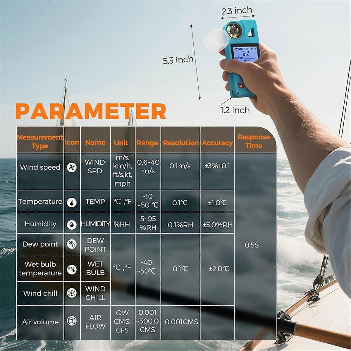 Anemometer Handheld Wind Speed Handheld Wind Speed