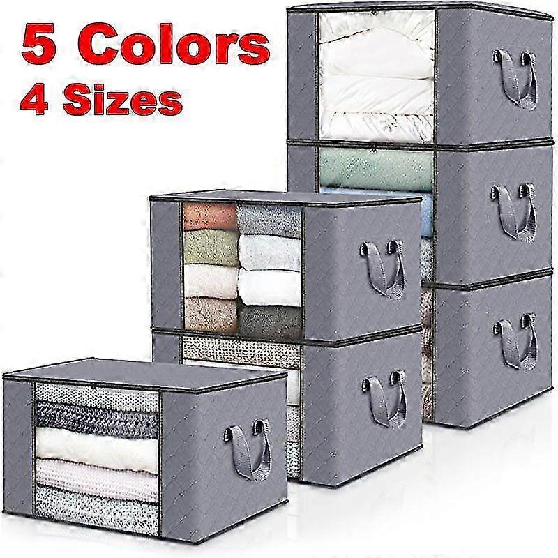 Large Capacity Clothes Storage Bag Organizer with Reinforced Handle Thick Fabric for Comforters, Blankets, Bedding, Foldable with Sturdy Zipper 2025