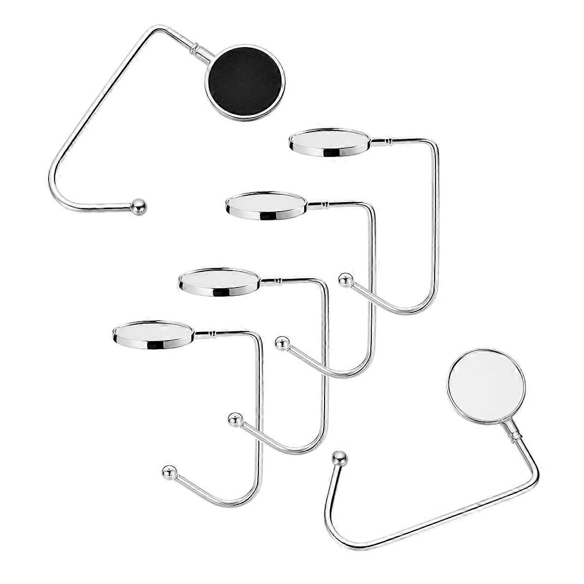 Silver Christmas Stocking Clips Fireplace Hooks for Christmas Party 6Pcs Set