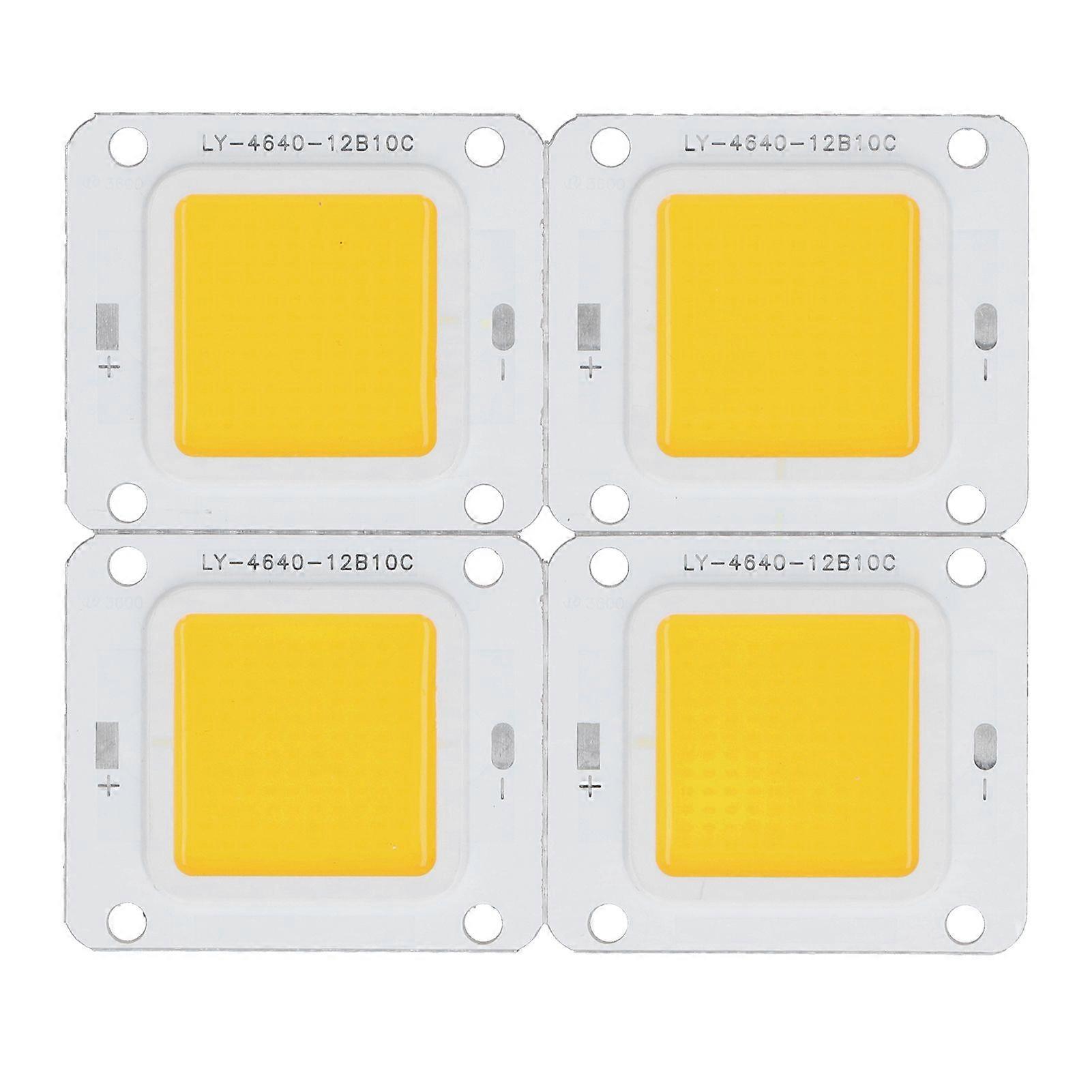 4Pcs COB Chip 3200K 60W 3034V LED Light Source for DIY Spot Light Downlight Ceiling Lamp Warm White