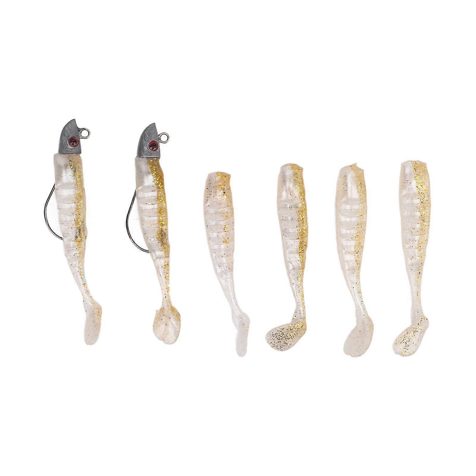 2 Box Soft Fishing Lure Swimbait Simulation Silicone Soft Artificial Fishing Bait for Saltwater Freshwater