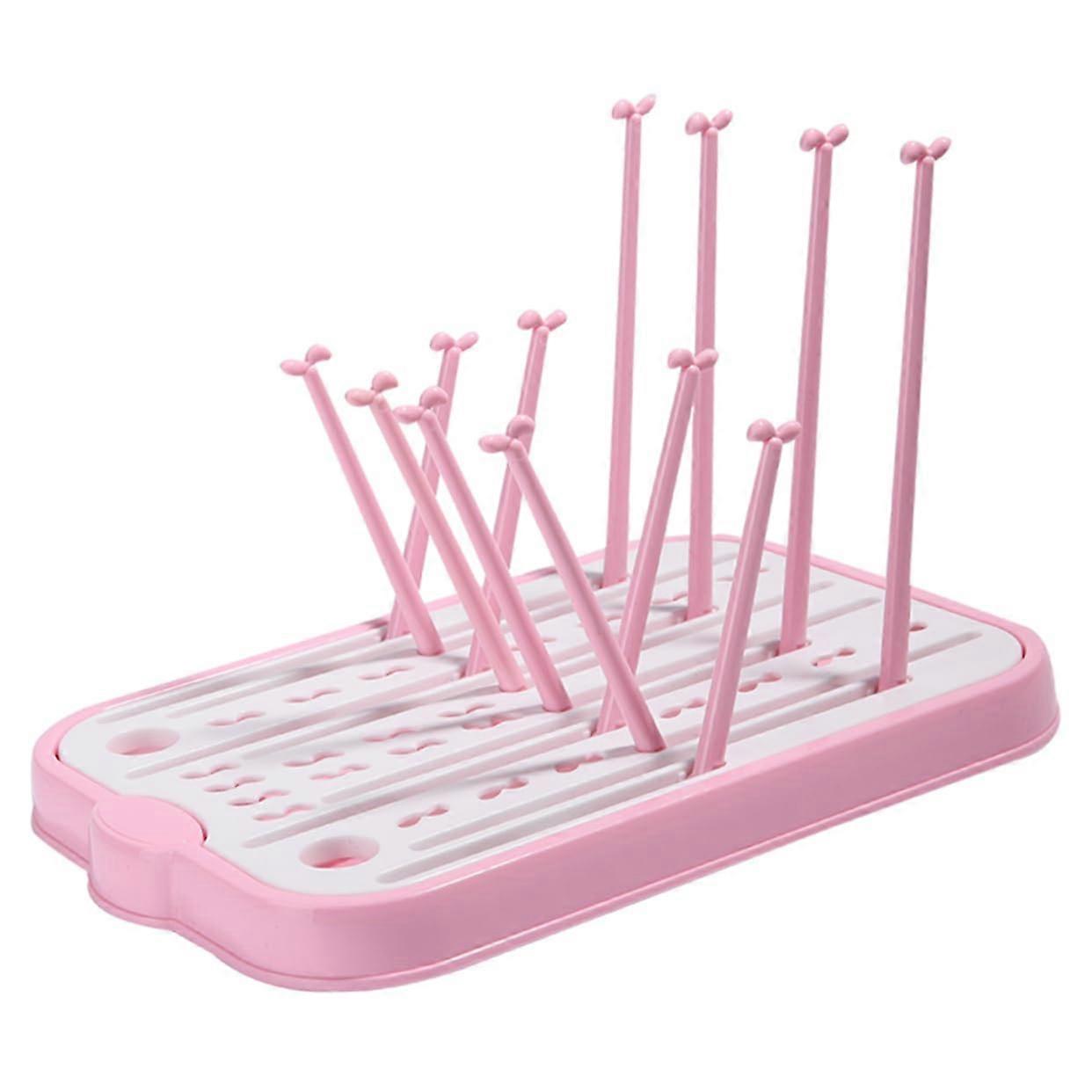 Safe Pp Material Bottle Drying Rack Removable Tray Bottle Holder Storage Organizer Jewelry Rack