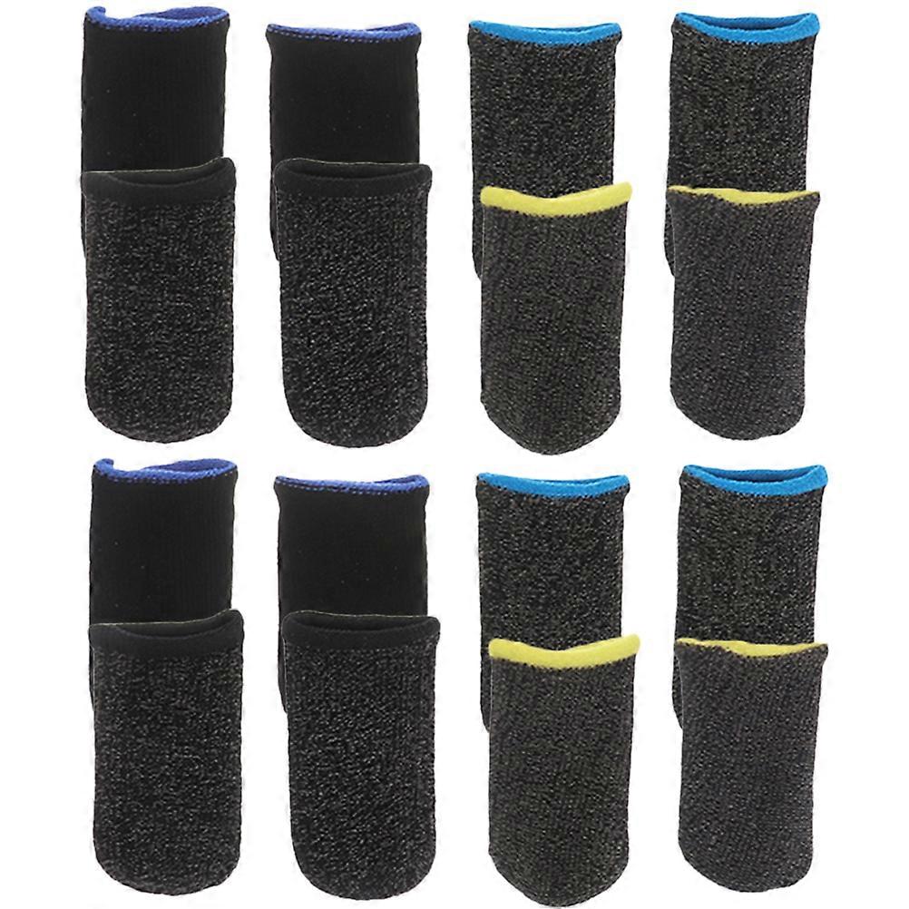 Sweat-Resistant Finger Protectors Finger Sleeves for Fingers with Fiber Material Protective Function 16 Pcs