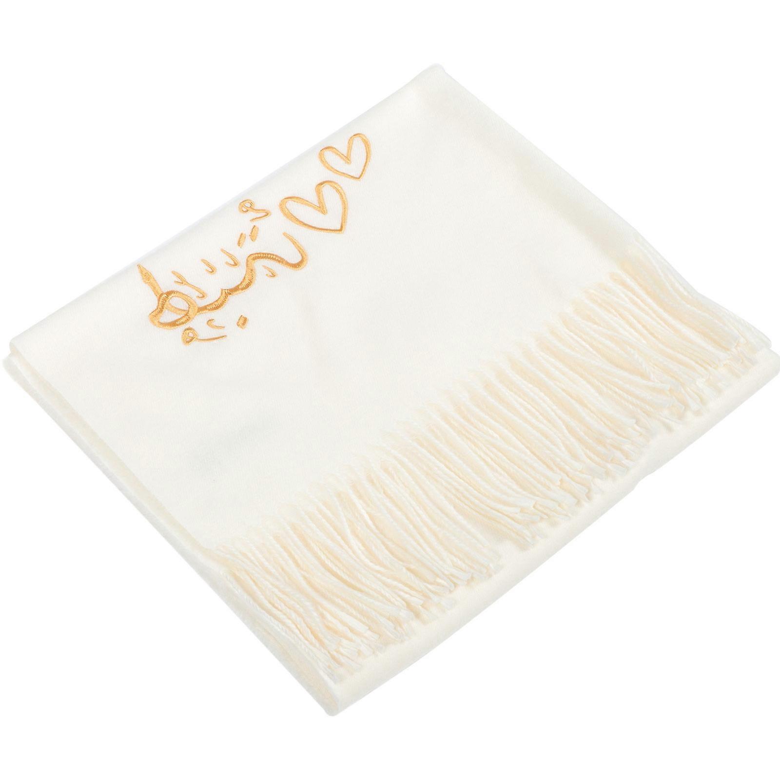 Messianic Prayer Shawl Cloth Tallit for Religious Prayer White