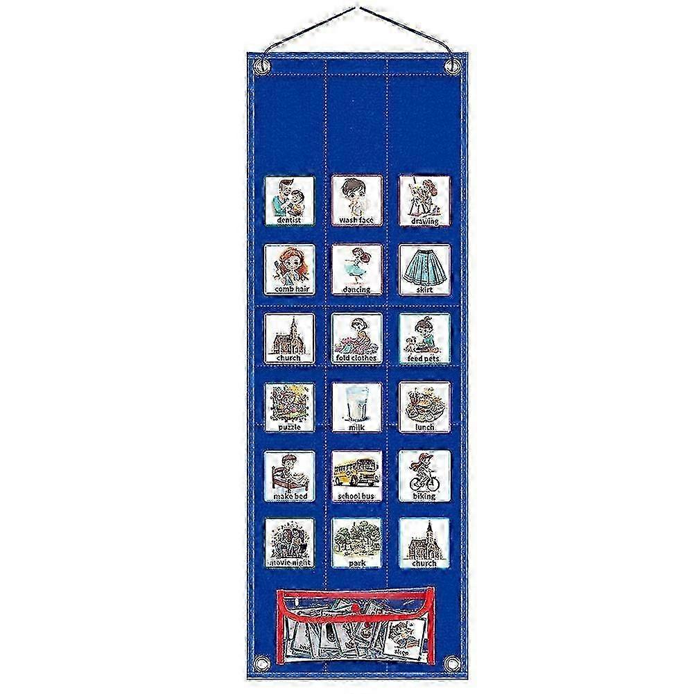 Removable Feeling Chart Kids Visual Schedule for Desktop Tabletop Kindergarten