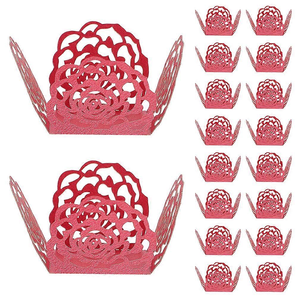 Truffle Trays Hollow-Out Chocolate Wrappers for Storage Use 50Pcs