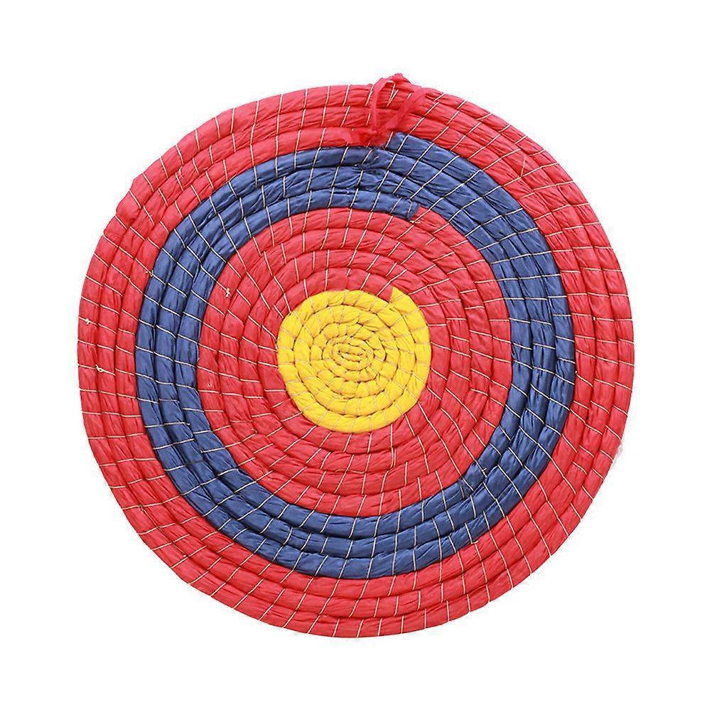 Traditional Solid Straw Archery Target for Practice 50cm Round Portable Target