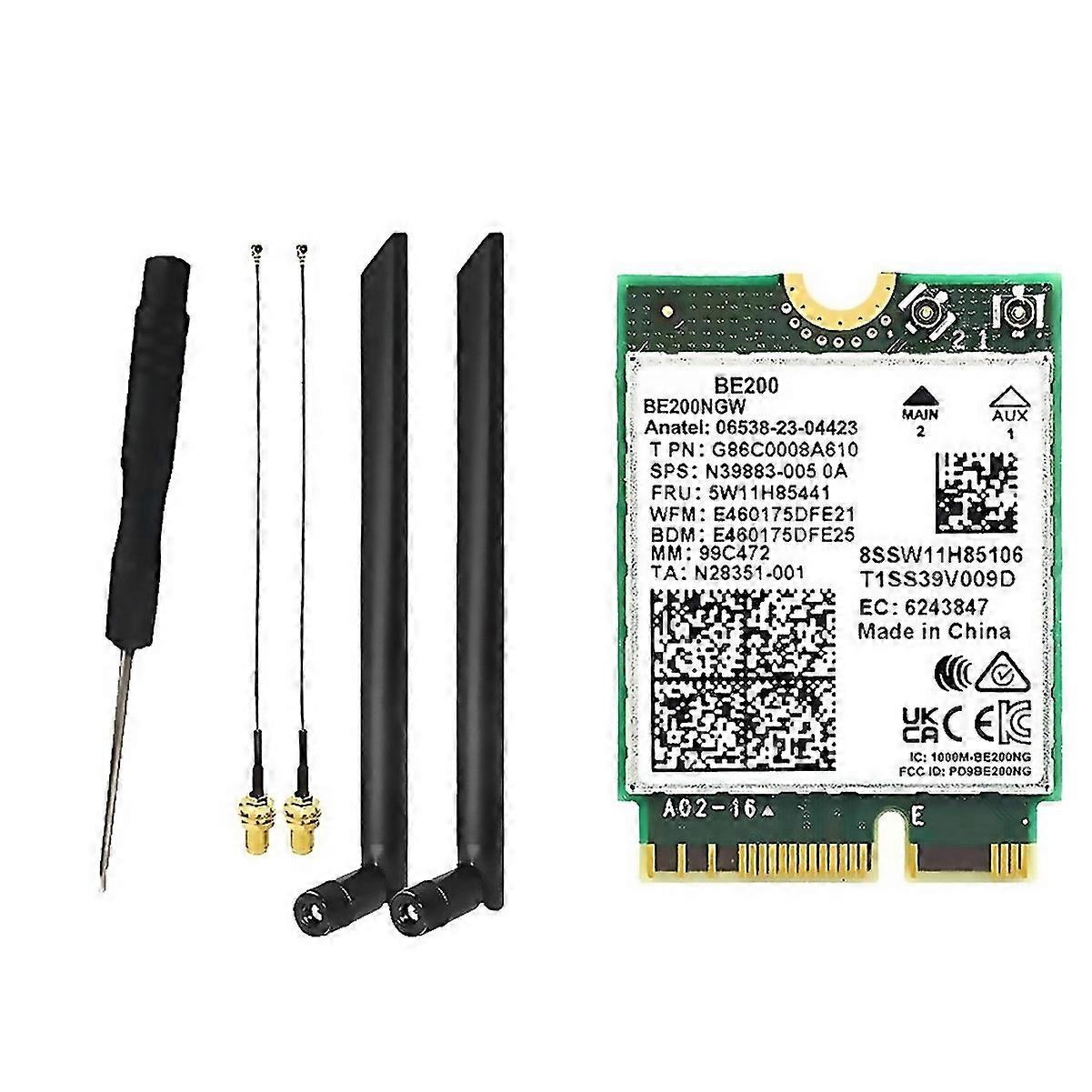 For Wifi 7 Be200 Wifi Card8db Antenna Bt 54 Network Adapter For Win10