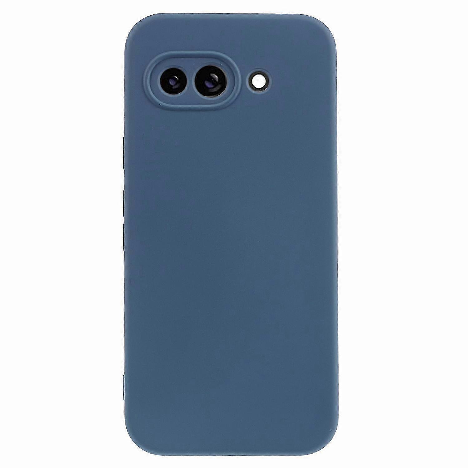 q0x For Google Pixel 9a Case TPU Back Soft Anti-Scratch Fiber Lining v3C Phone Cover - Lavender Grey