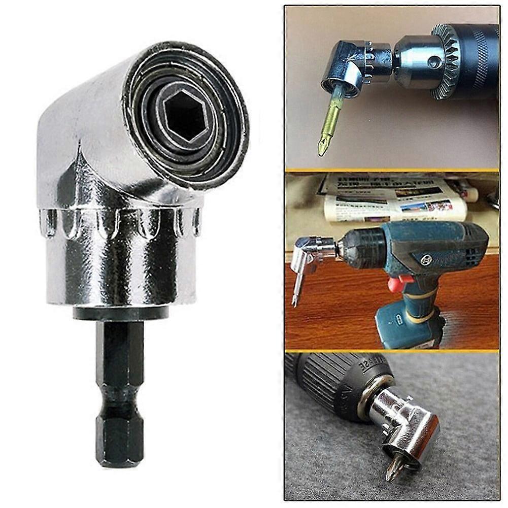 105 Degree Right Angle Screwdriver Bits Holder Adapter Screw Driver Tool 1/4"