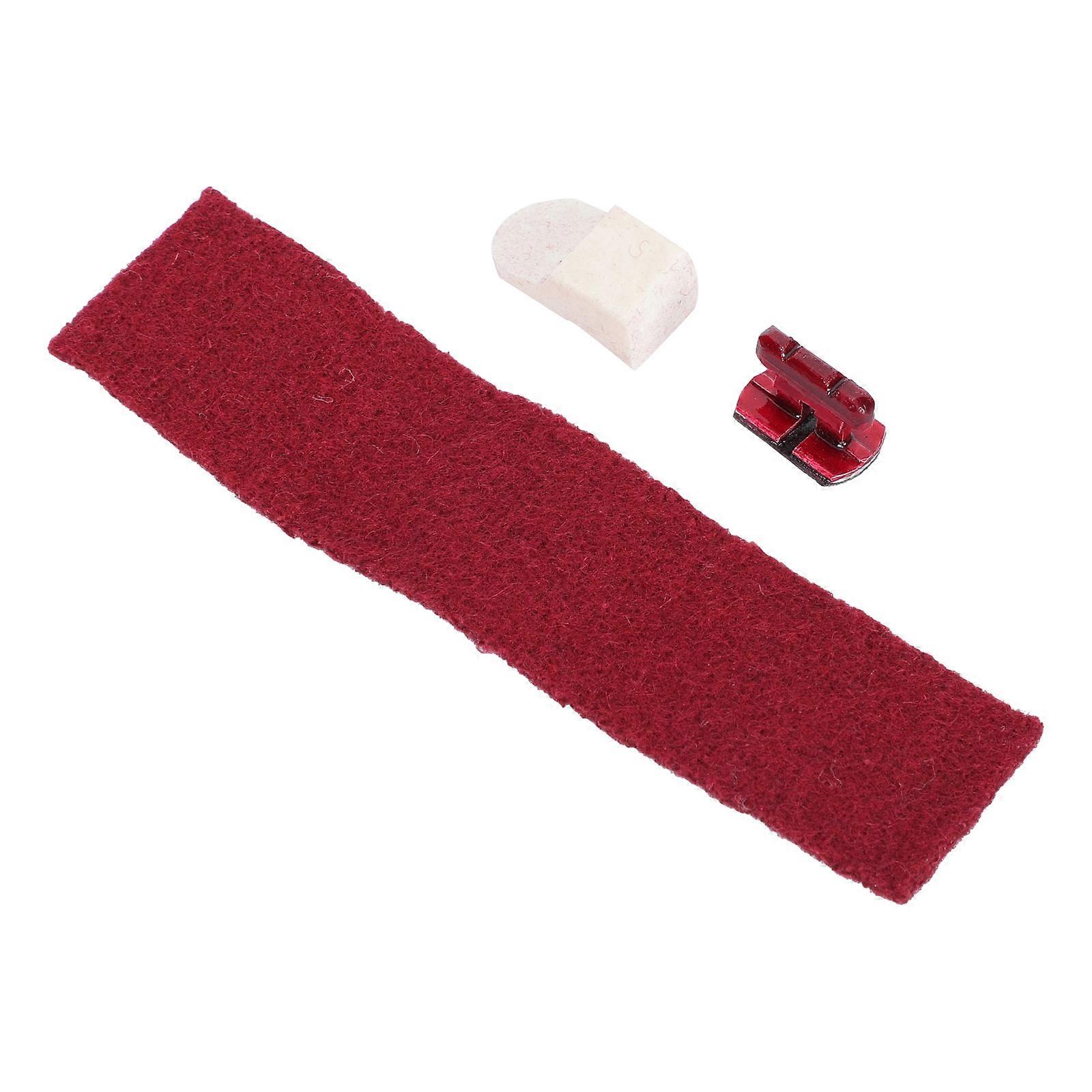 Erhu Accessories Erhu Playing Bridge Musical Instrument Accessories Music Practice Dark Red Metal Sound Quality Improvement 1Set