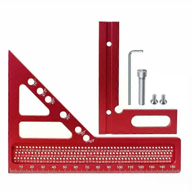 Aluminum Alloy Woodworking Making Triangle Ruler Extended and Thinned High Precision Durable Triangle Ruler Woodworking Tools