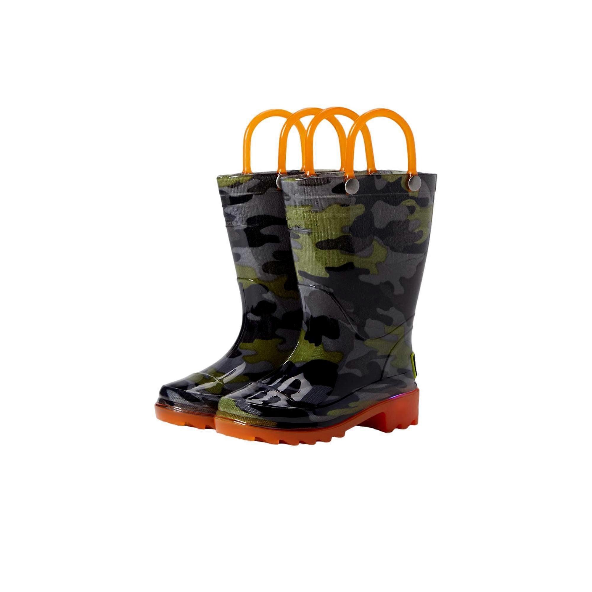Western Chief Camo Lighted Rain Boot Olive Camo Lighted Rain Boot 24125974P Toddler