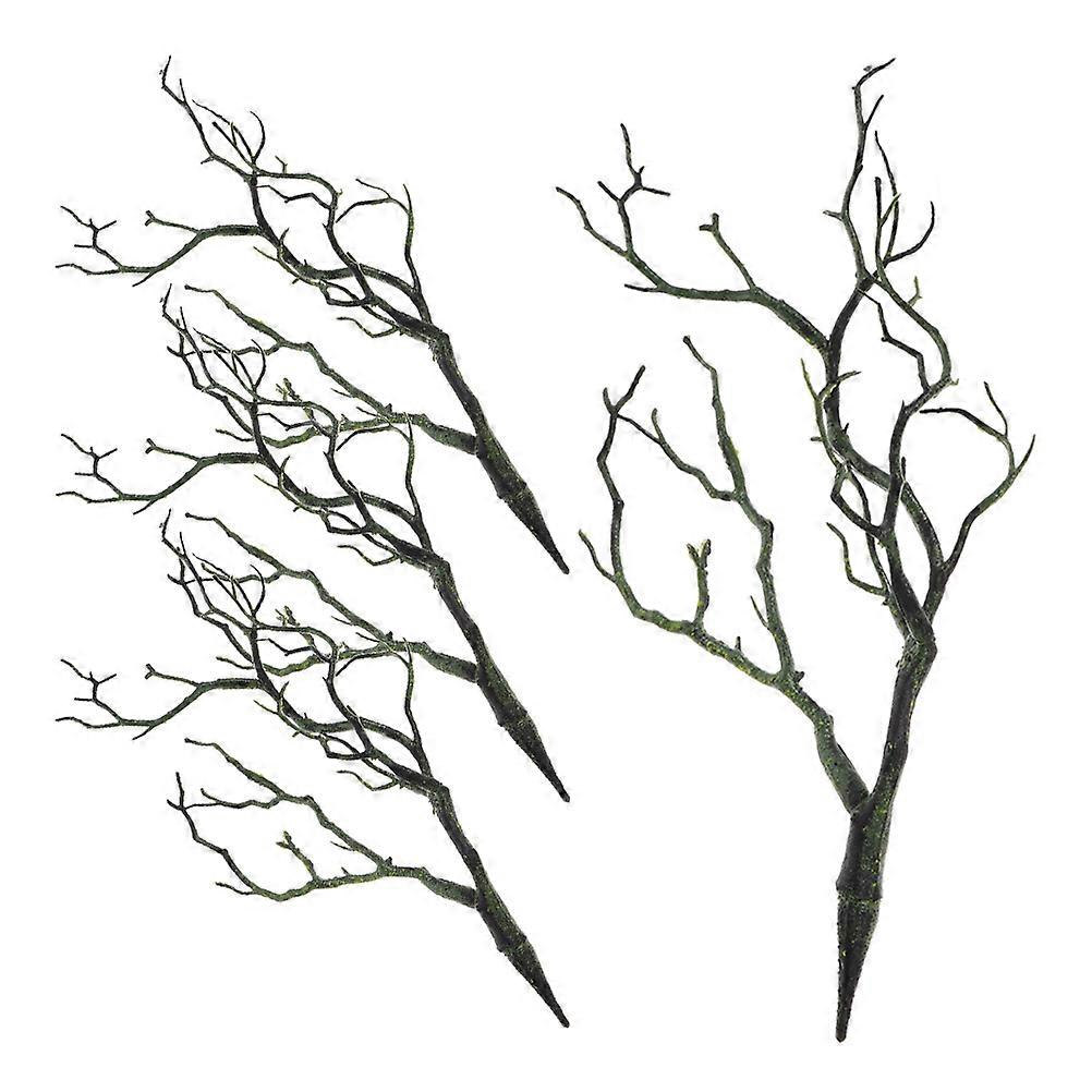 Realistic Artificial Antler Branches Tree Branches Green 4Pcs for DIY