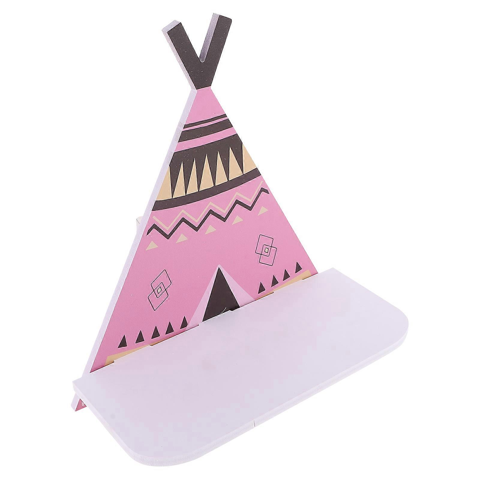 Wall Tent Display Rack for Indoor Use Home Decor Pink Density Board Organization 1Pc