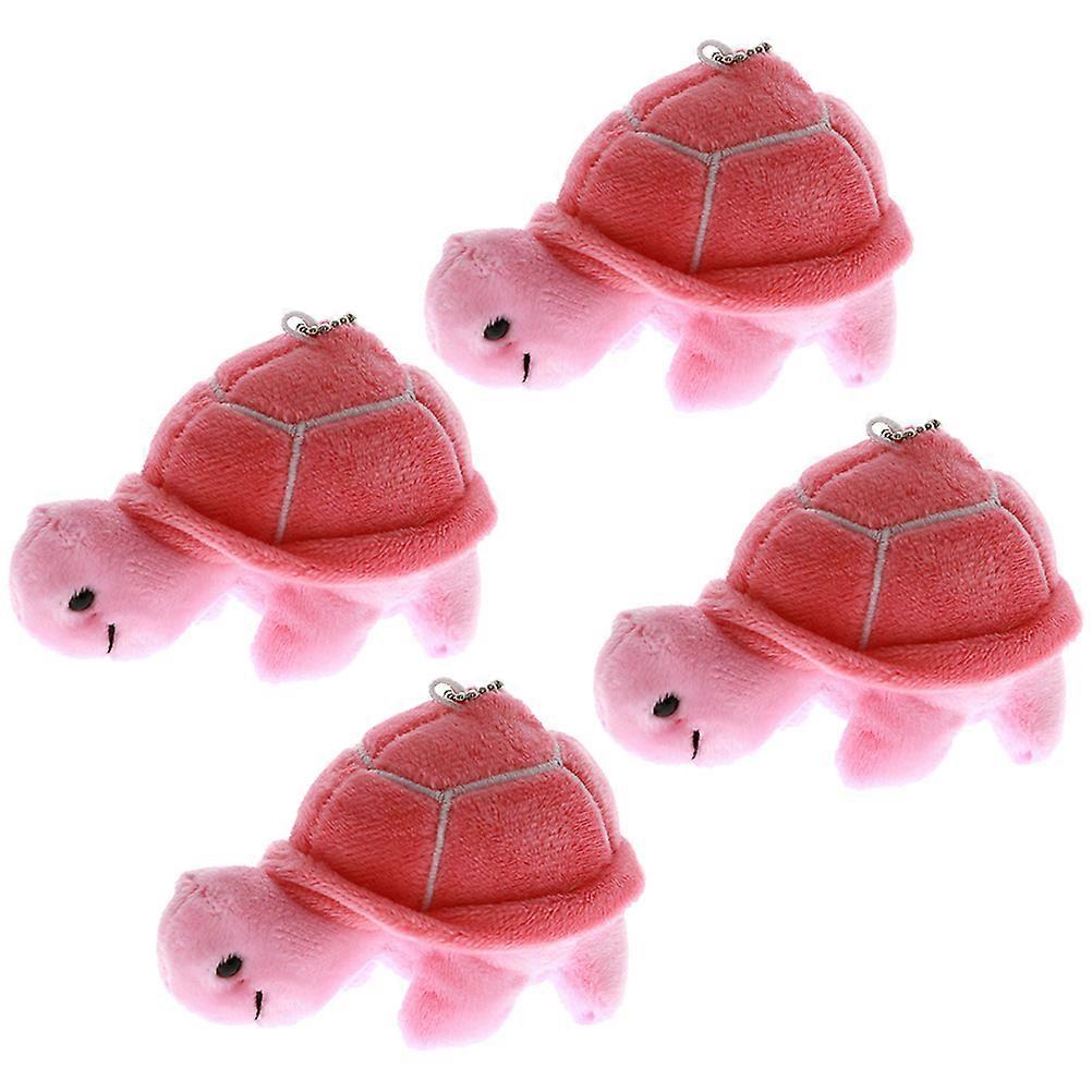 Plush Turtle Shape Keychain Hanging Decoration For Kids Daily Use 3.93X2.75X1.97in Gift 16Pcs