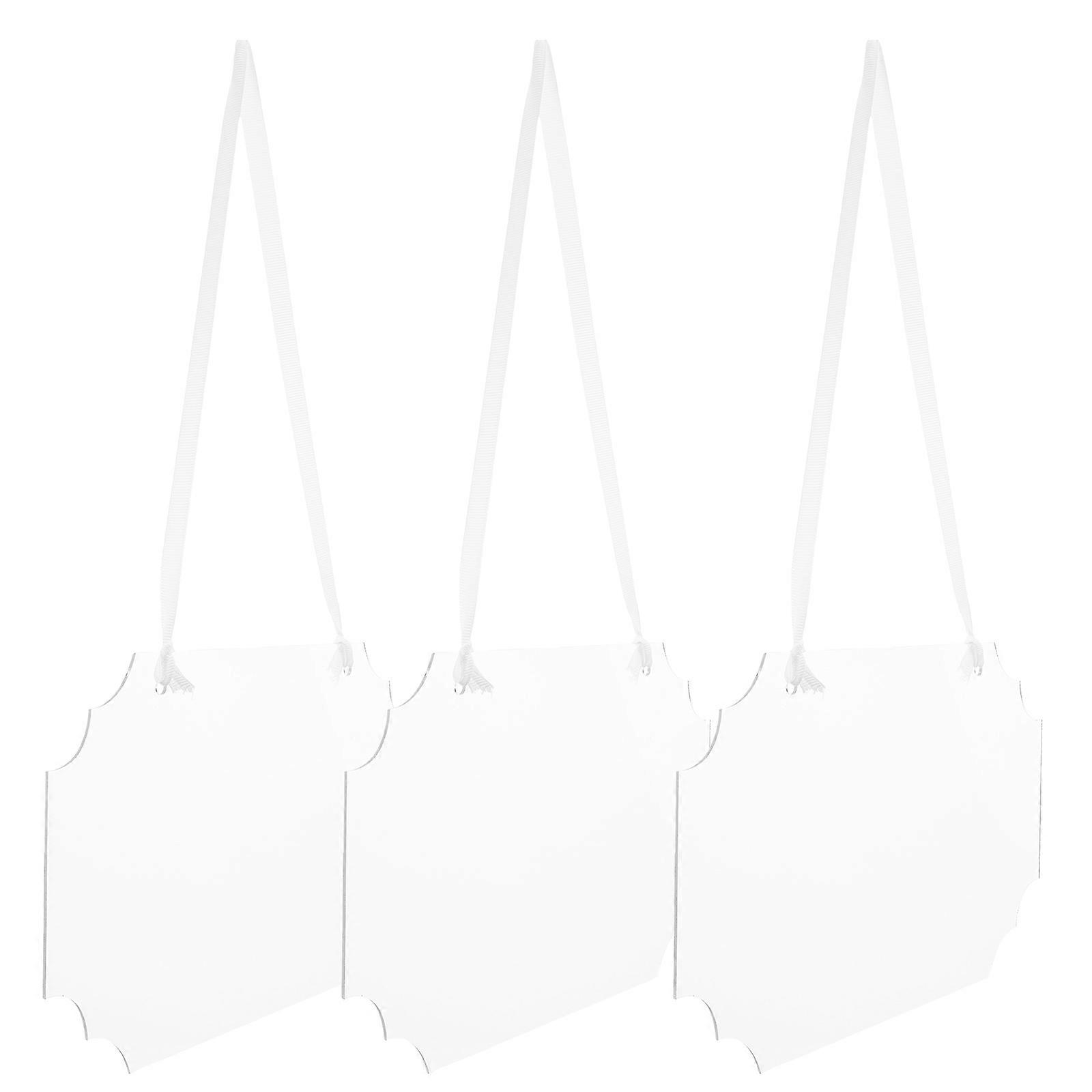 Compact Lightweight Acrylic Blank Message Boards for Decoration in Home Retail Store and Office Use 6 Pcs