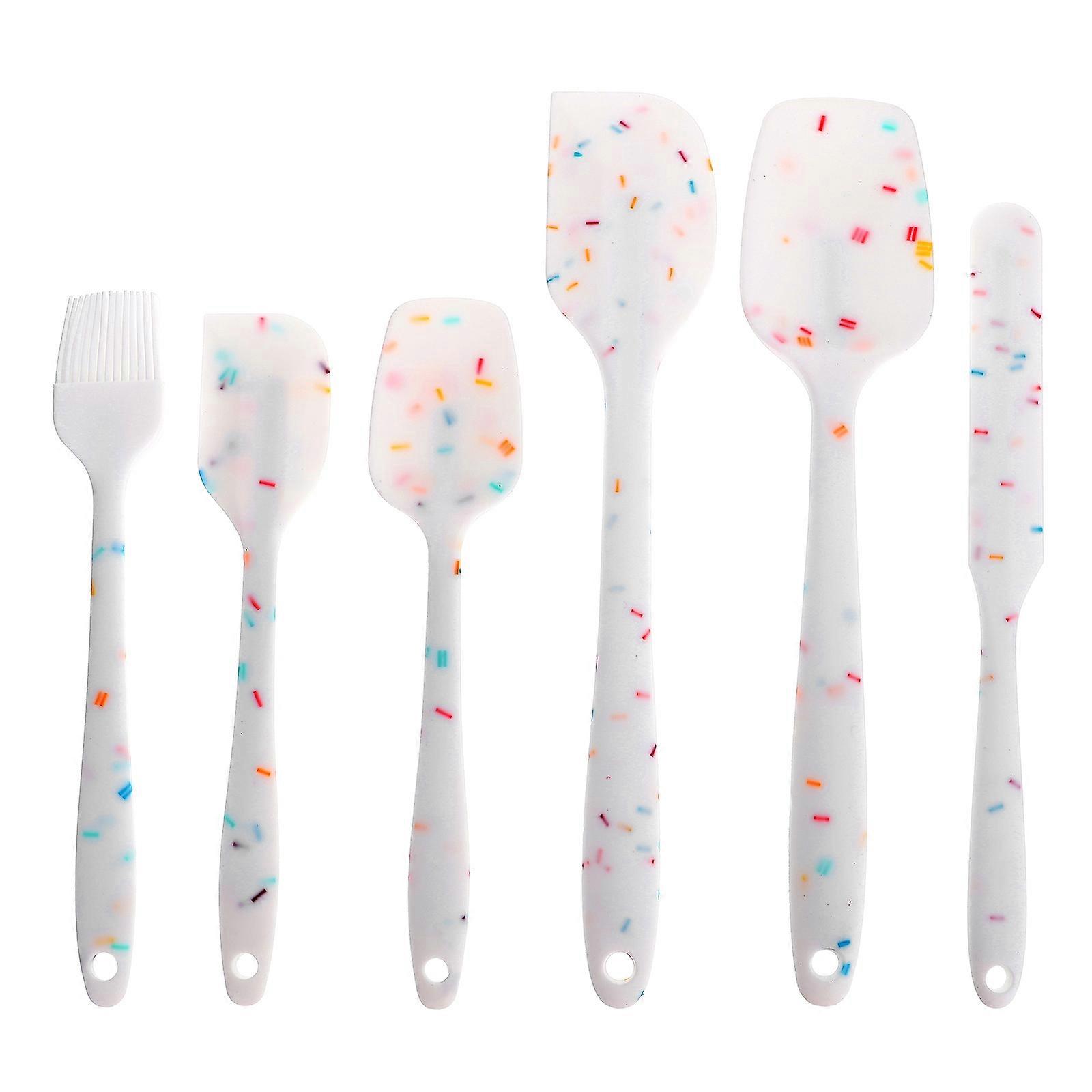 Cake Cream Spreader Silicone Spatula for Baking 1Set White Household