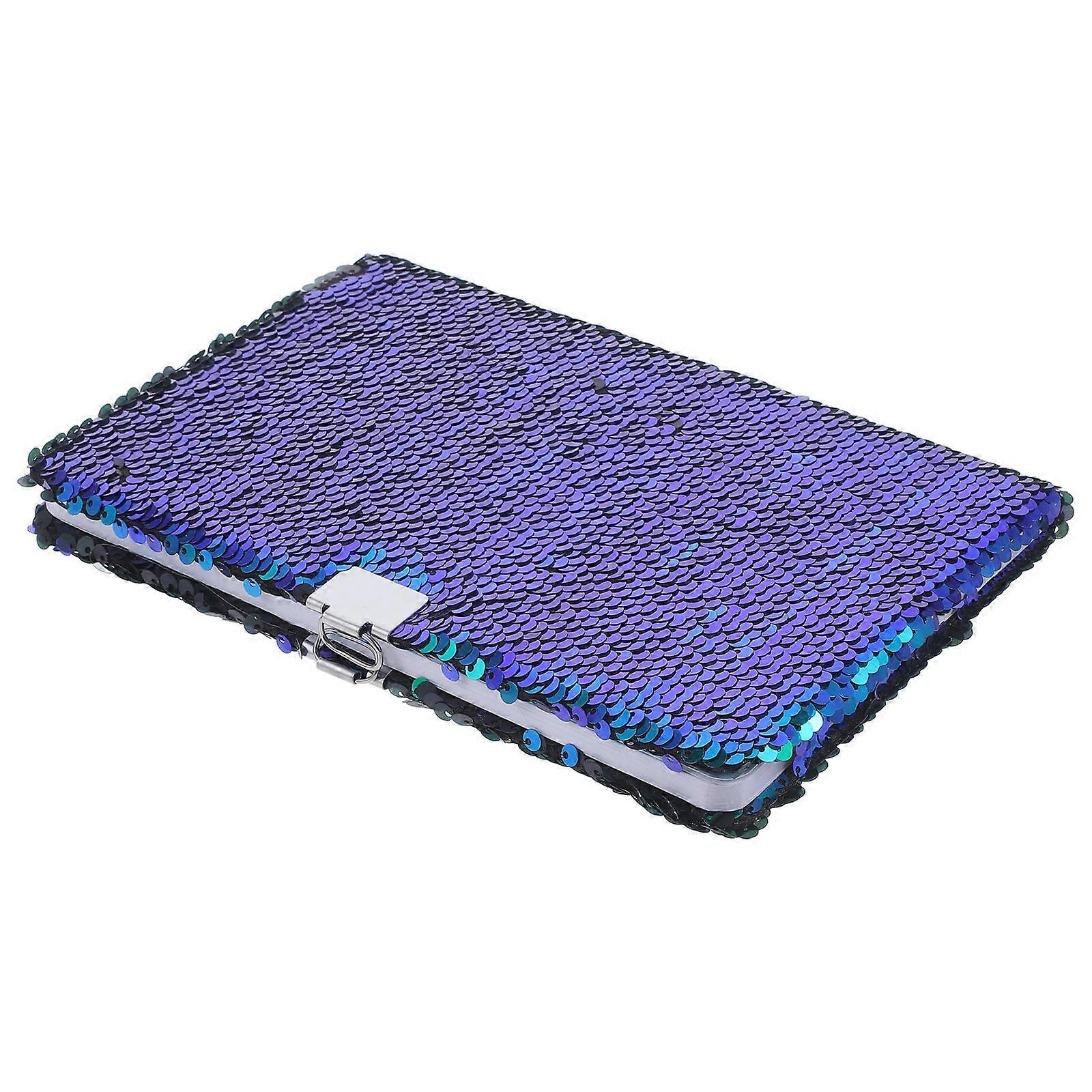 Vibrant Sequin Notebook Creative Sequin Notepad School Notebook Diary Keeping Rectangular 1Pack