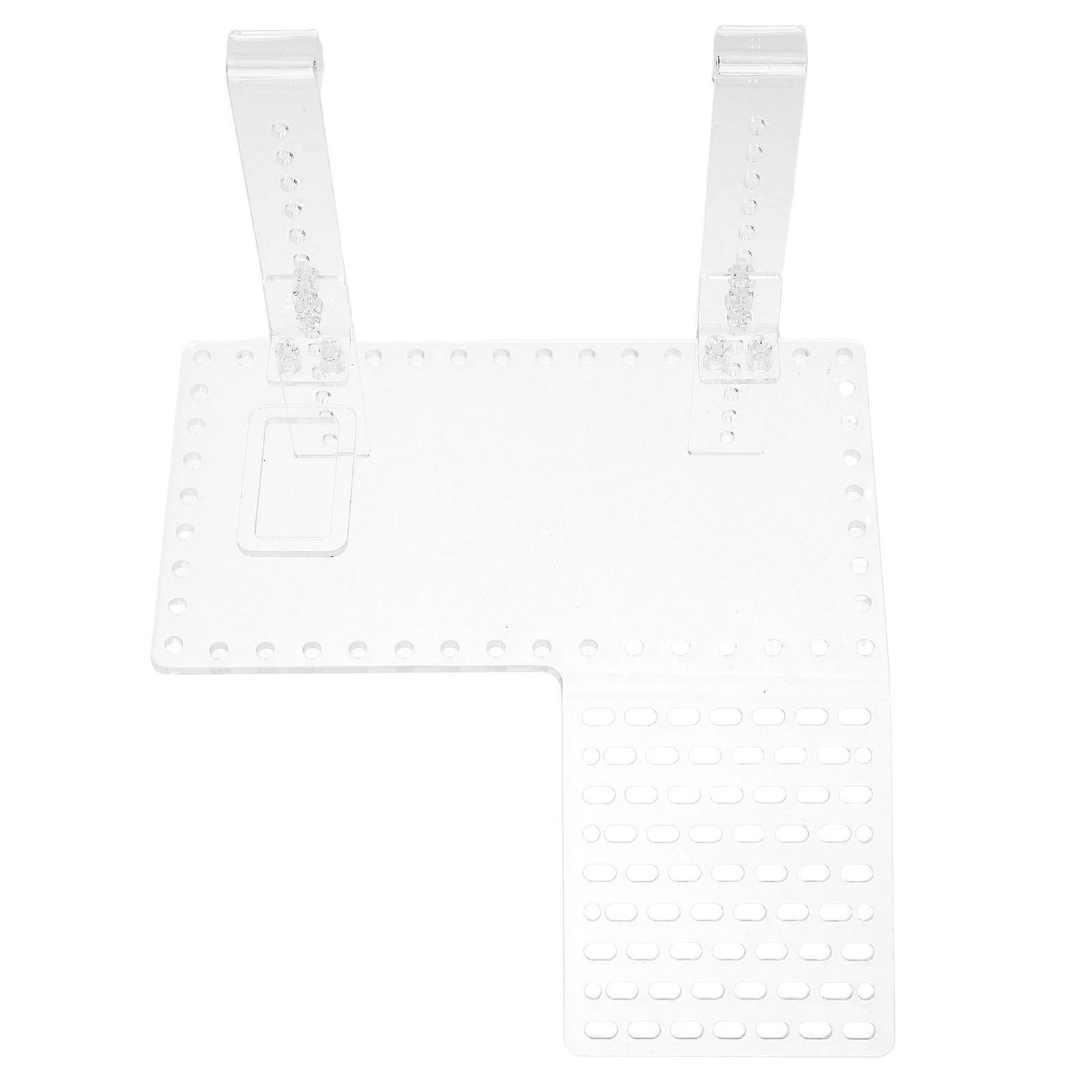 2Pcs Acrylic Turtle Basking Platform for Aquarium with Hanging Ramp Support