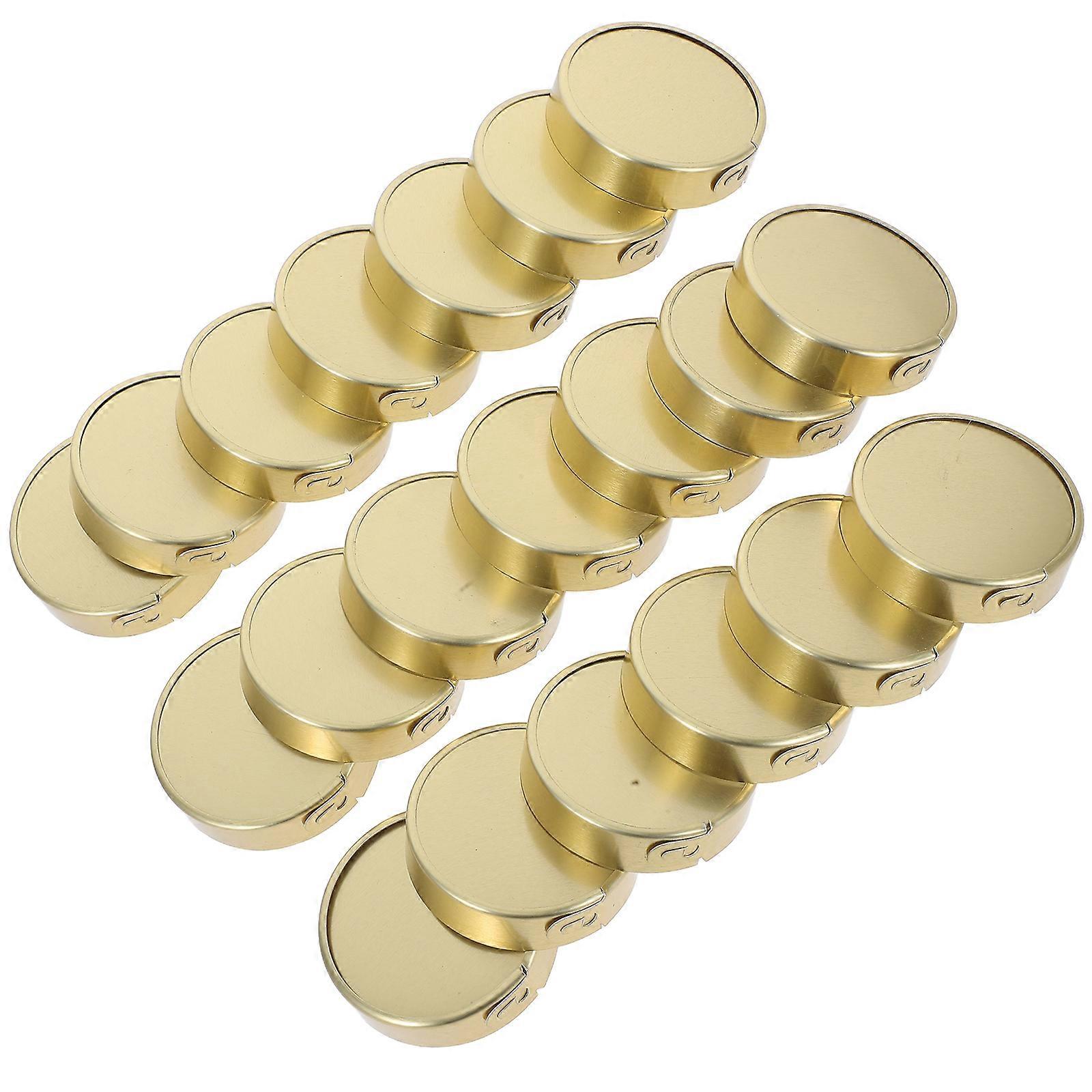 Leakproof Aluminum Jar Lids with Side Buckle for Gold Sauce Bottles 40Pcs