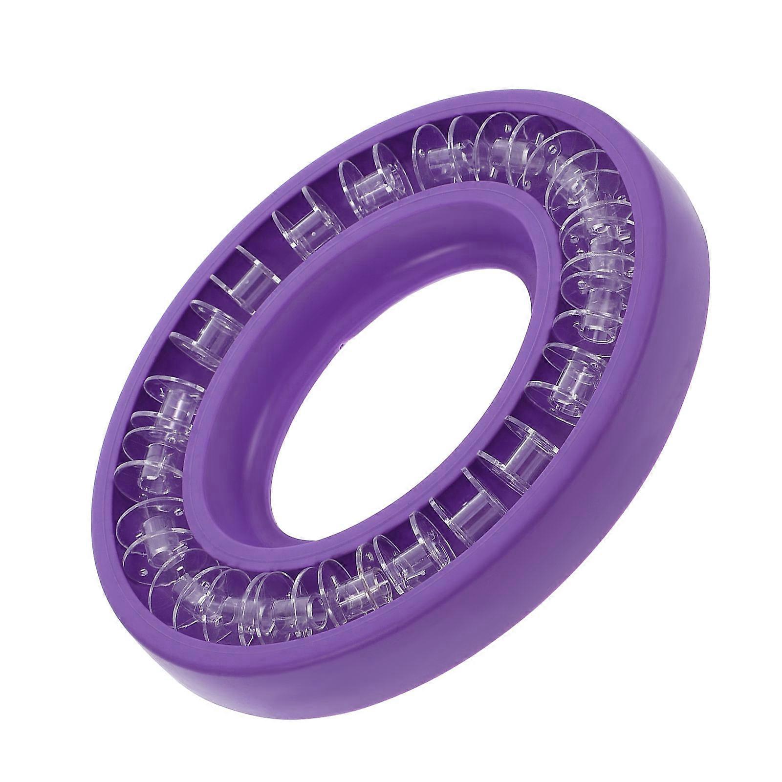 Sewing Bobbin Box Storage Organizer for Bobbin Holder 2Sets Purple Material