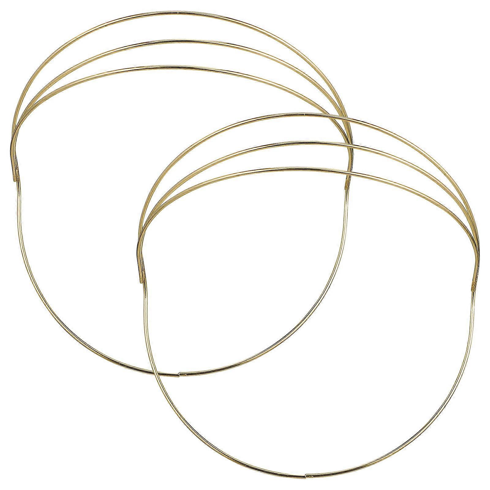 Crown DIY Base 2Pcs Golden Durable Accessory for DIY Craft Making