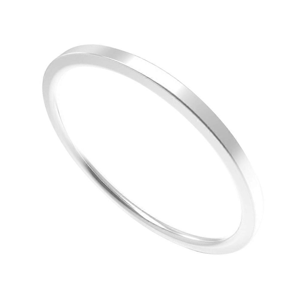 Ring for Man Titanium Steel Simple Ring for Decoration 5Pcs Silver Classic