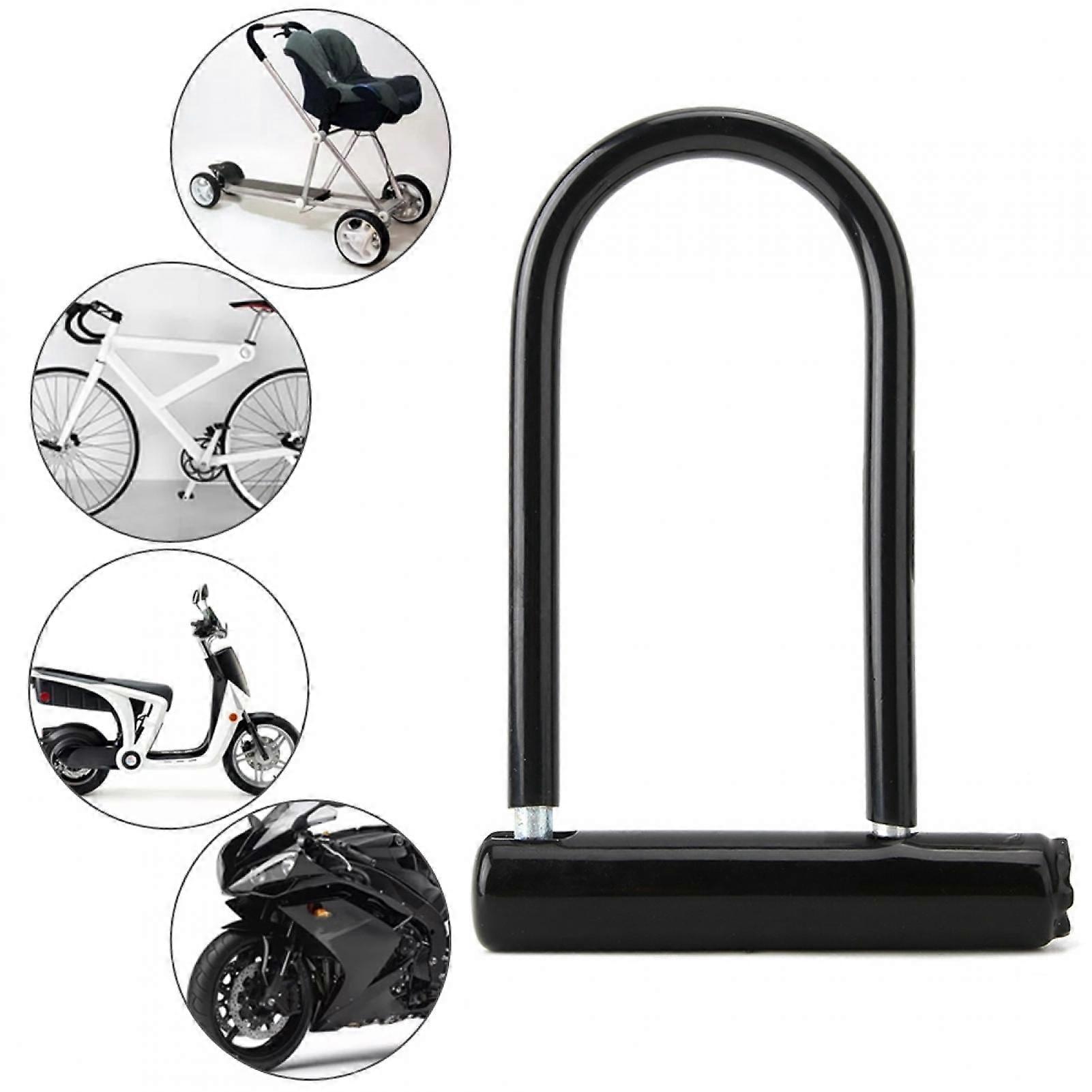 Eotvia ANGGREK Anti-Theft U-Lock Bicycle Locks, Black
