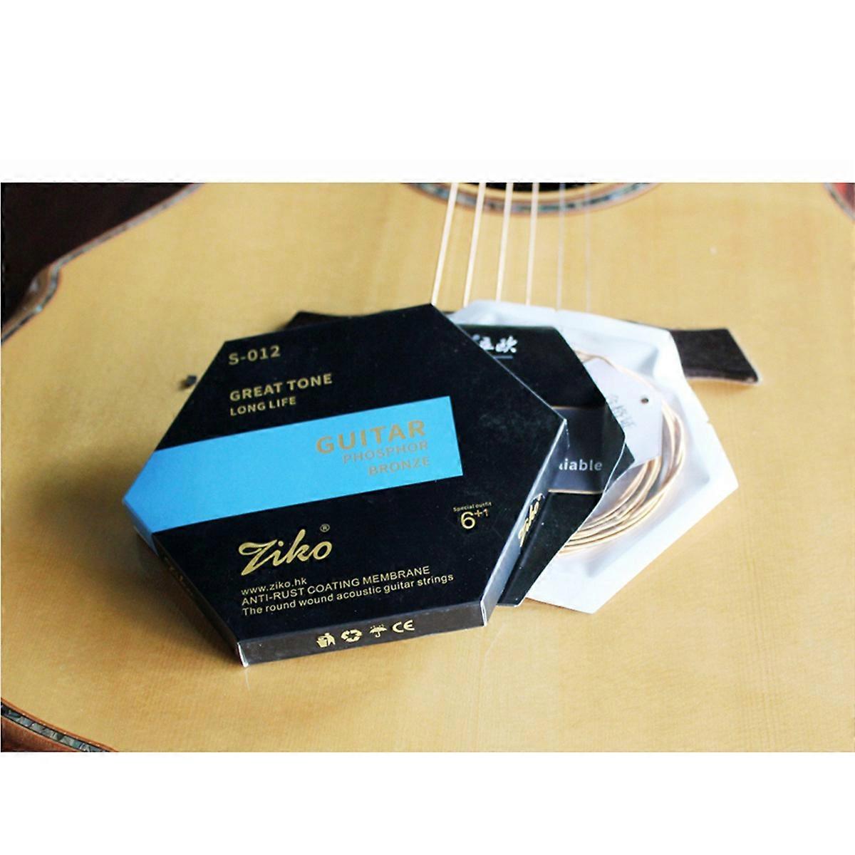  Coated Phosphor Bronze Guitar Strings,6Pcs