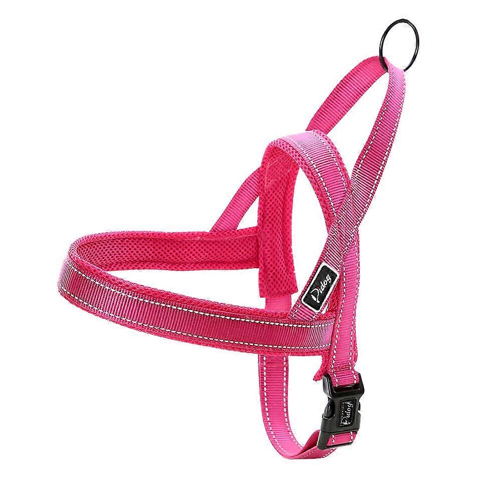 No Pull Dog Harness Reflective Stitching Quick Fit Nylon Small Dog Harness Blue