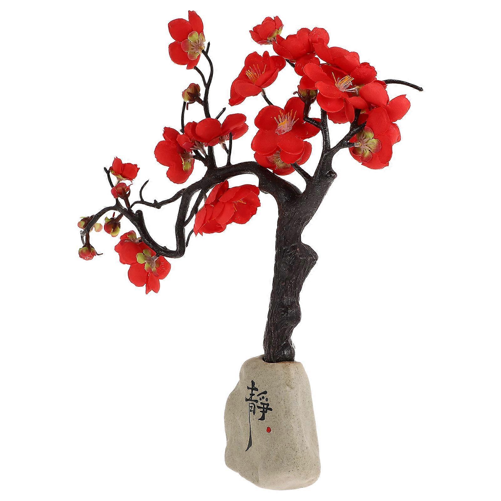 Artificial Plum Blossom Ornament for Decor Blossom Artificial Flower