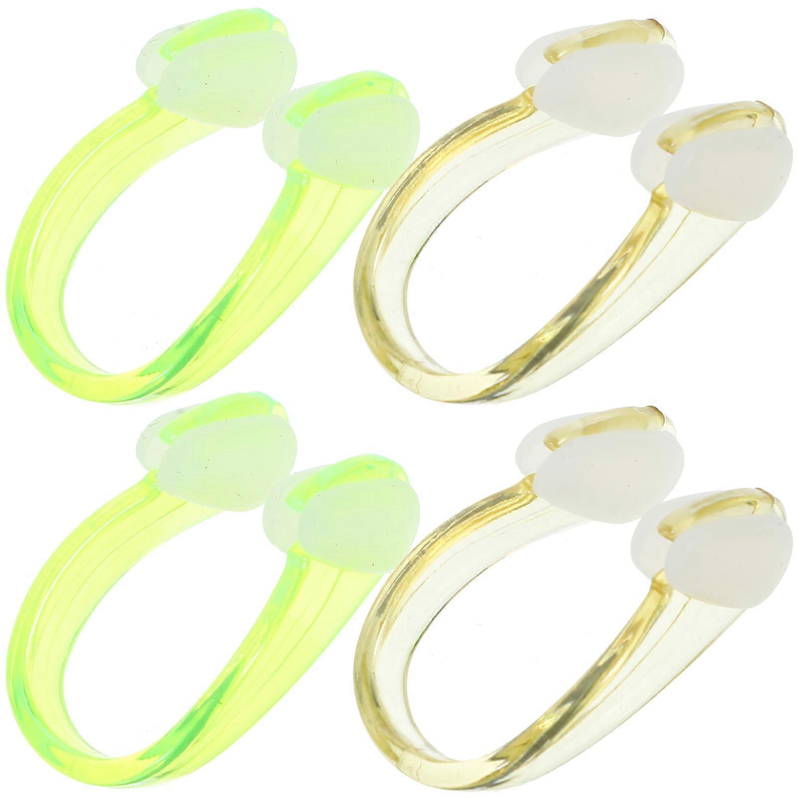 Nose Clips For Swimming 12 Pcs Assorted Color Waterproof Silicone Nose Plug Adults Swimming Diving Non-